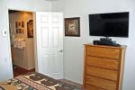 Mammoth Lakes Condo Rental Sunshine Village 175 - Bedroom has a Flat Screen TV